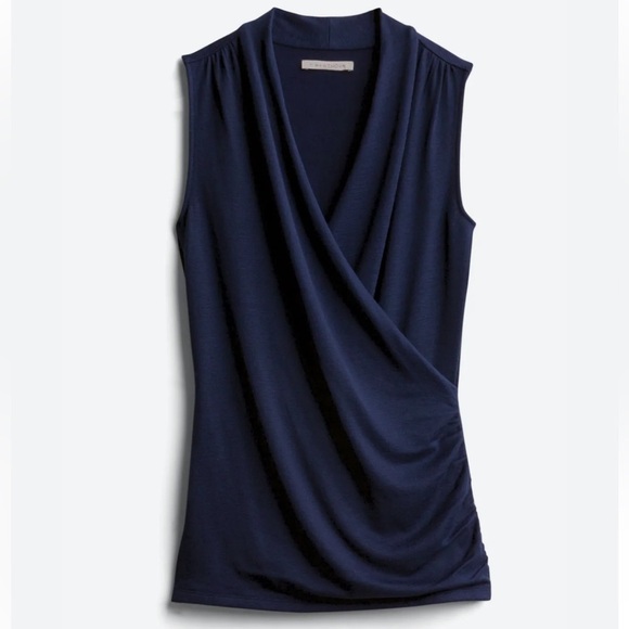 Benni Wrap Front Ruched Knit Top - Picture 11 of 11